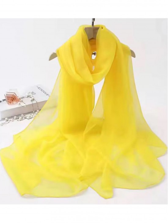 Chiffon Solid Color Fashion Scarf
